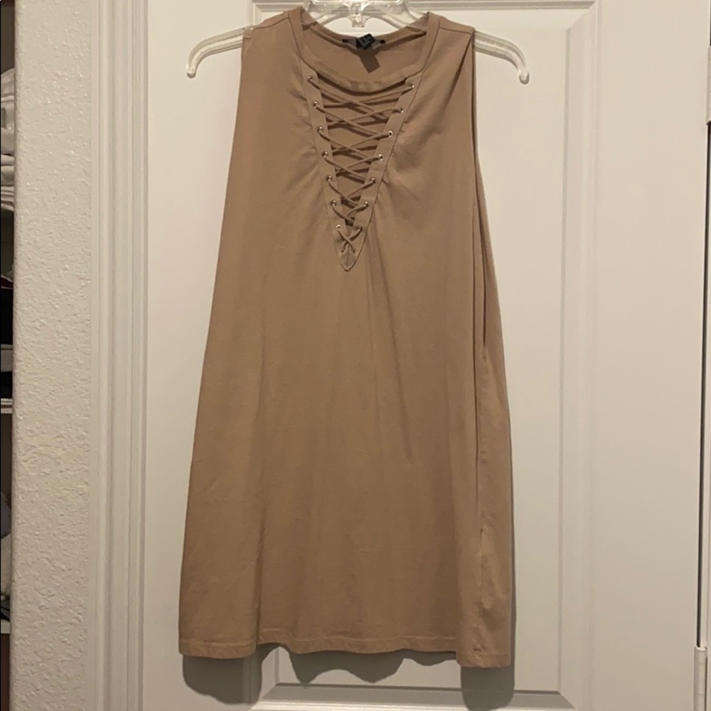 Casual Lace-up Dress